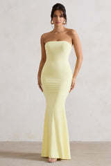 Ceremony | Lemon Bandeau Maxi Dress