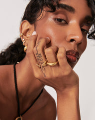 Beaded Open Ring | 18k Gold Vermeil