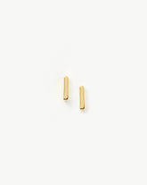 Bar Stud Earrings | 18k Gold Vermeil