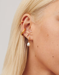 Bar Stud Earrings | 18k Gold Vermeil