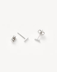 Bar Stud Earrings | Sterling Silver
