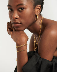 August Birthstone Chain Bracelet | 18k Gold Plated Vermeil/Peridot