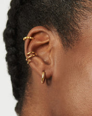 Classic Tunnel Mini Hoop Earrings | 18k Gold Plated