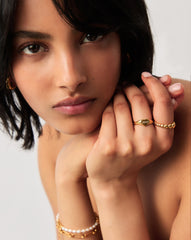 Engravable Heart Signet Ring | 18k Gold Vermeil