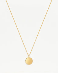 Engravable Round Necklace