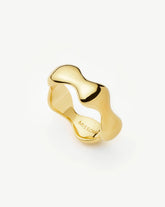 Eny Puffy Stacking Ring | 18k Gold Plated
