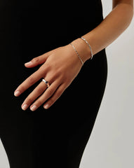 Eny Puffy Stacking Ring | Silver Plated