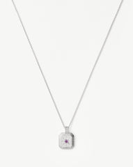 February Birthstone Pendant Necklace | Amethyst/February