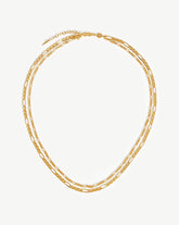 Filia Double Chain Necklace | 18k Gold Vermeil