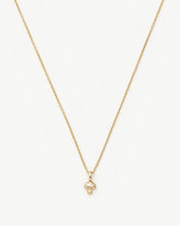 Fine Diamond Mushroom Mini Pendant Necklace | 14k Solid Gold/Diamond