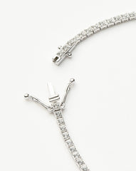 Fine Diamond Tennis Bracelet - Size L | 14k Solid White Gold Lab Grown Diamonds