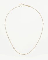 Fine Floating Diamond Necklace | 14k Solid Gold