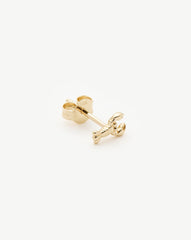 Fine Lobster Single Stud Earring | 14k Solid Gold