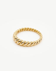 Fine Twisted Classic Ring | 14k Solid Gold