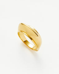 Hera Dome Stacking Ring | 18k Gold Vermeil