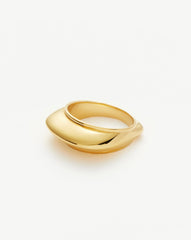 Hera Dome Stacking Ring | 18k Gold Vermeil