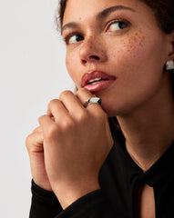 Hera Dome Stacking Ring | Sterling Silver