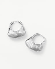 Hera Ridge Hoop Earrings