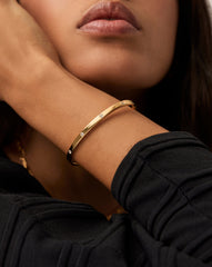 Interstellar Hinged Bangle | 18k Gold Vermeil/Cubic Zirconia
