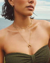 Leaf Charm Choker | 18k Gold Vermeil