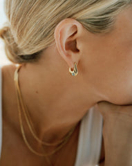Lucy Williams Arco Small Hoop Earrings | 18k Gold Vermeil