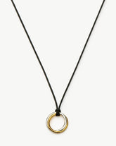Lucy Williams Entwine Pendant Cord Necklace | Mixed Metal