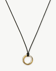 Lucy Williams Entwine Pendant Cord Necklace | Mixed Metal