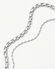 Lucy Williams Horizon & Timepiece Bracelet Set | Sterling Silver/Silver Plated
