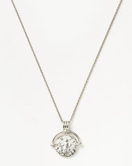 Lucy Williams Long Engravable Roman Arc Coin Necklace
