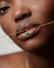 Lucy Williams Malachite Choker | 18k Gold Vermeil/Malachite