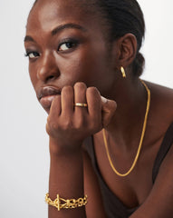 Lucy Williams Pave Ridge Ring | 18k Gold Vermeil/Cubic Zirconia