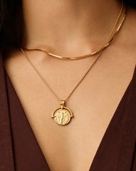 Lucy Williams Roman Arc & Snake Necklace Set | 18k Gold Plated / 18k Gold Plated Vermeil