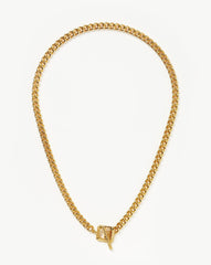 Lucy Williams T-Bar Chain Necklace | 18k Gold Plated