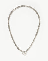 Lucy Williams T-Bar Chain Necklace | Silver Plated