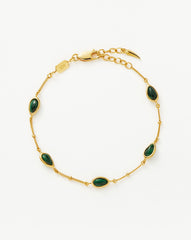 Magma Gemstone Charm Bracelet | 18k Recycled Gold Vermeil on Recycled Sterling Silver