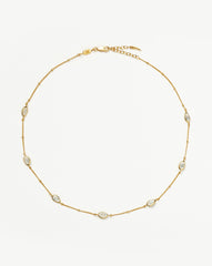 Magma Gemstone Charm Choker | 18k Recycled Gold Vermeil on Recycled Sterling Silver