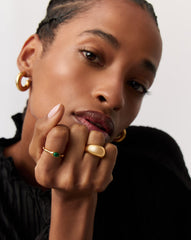 Magma Gemstone Stacking Ring | 18k Recycled Gold Vermeil on Recycled Sterling Silver