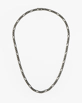 Mens Black Filia Chain Necklace | Sterling Silver