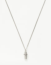 Message in a Bottle Ridge Pendant Necklace | Silver Plated