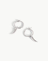 Mini Claw Charm Hoop Earrings