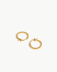 Mini Helical Hoop Earrings