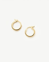 Mini Solar Studded Hoop Earrings