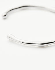 Molten Cuff Bracelet | Silver Plated