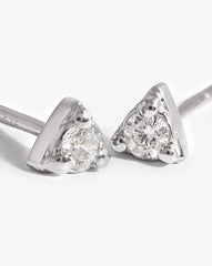 Prism Stud Earrings | Sterling Silver/Cubic Zirconia