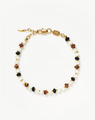 Savi Pearl & Gemstone Beaded Bracelet | 18k Gold Plated/Multi