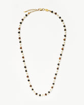Savi Pearl & Gemstone Beaded Necklace | 18k Gold Plated/Multi