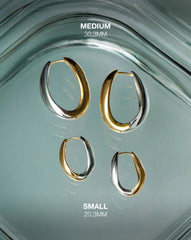 Savi Signature Small Hoop Earrings | Mix Metal