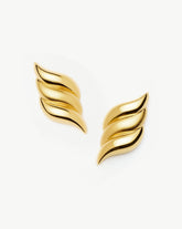 Savi Signature Oversized Stud Earrings | 18k Gold Plated