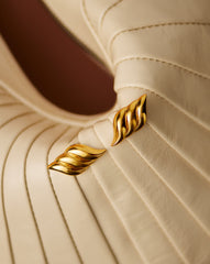 Savi Signature Oversized Stud Earrings | 18k Gold Plated