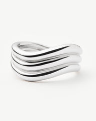 Savi Signature Triple Ring | Silver Plated